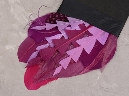 Plum Purple Feather Pocket Square No.220 | Suit Accessory | Feather Neck Tie | Grooms Outfit | Groomsmen Gift | Wedding
