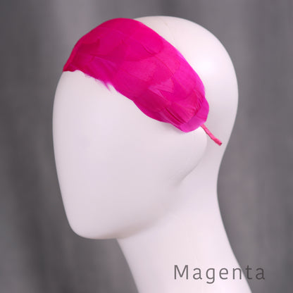 Soft Goose Feather Wide Headband