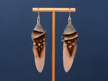 Blush Pink Feather Earrings | Pink Earrings | Festival Earrings | Feather Jewellery | Festival Jewellery | Bohemian | Drop Earrings