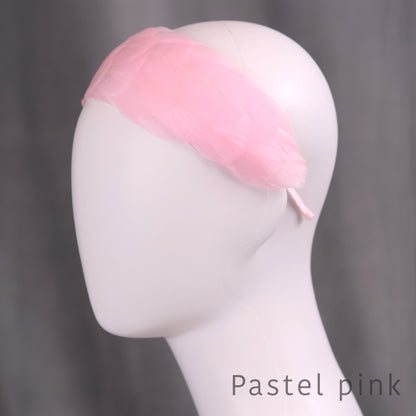 Soft Goose Feather Wide Headband