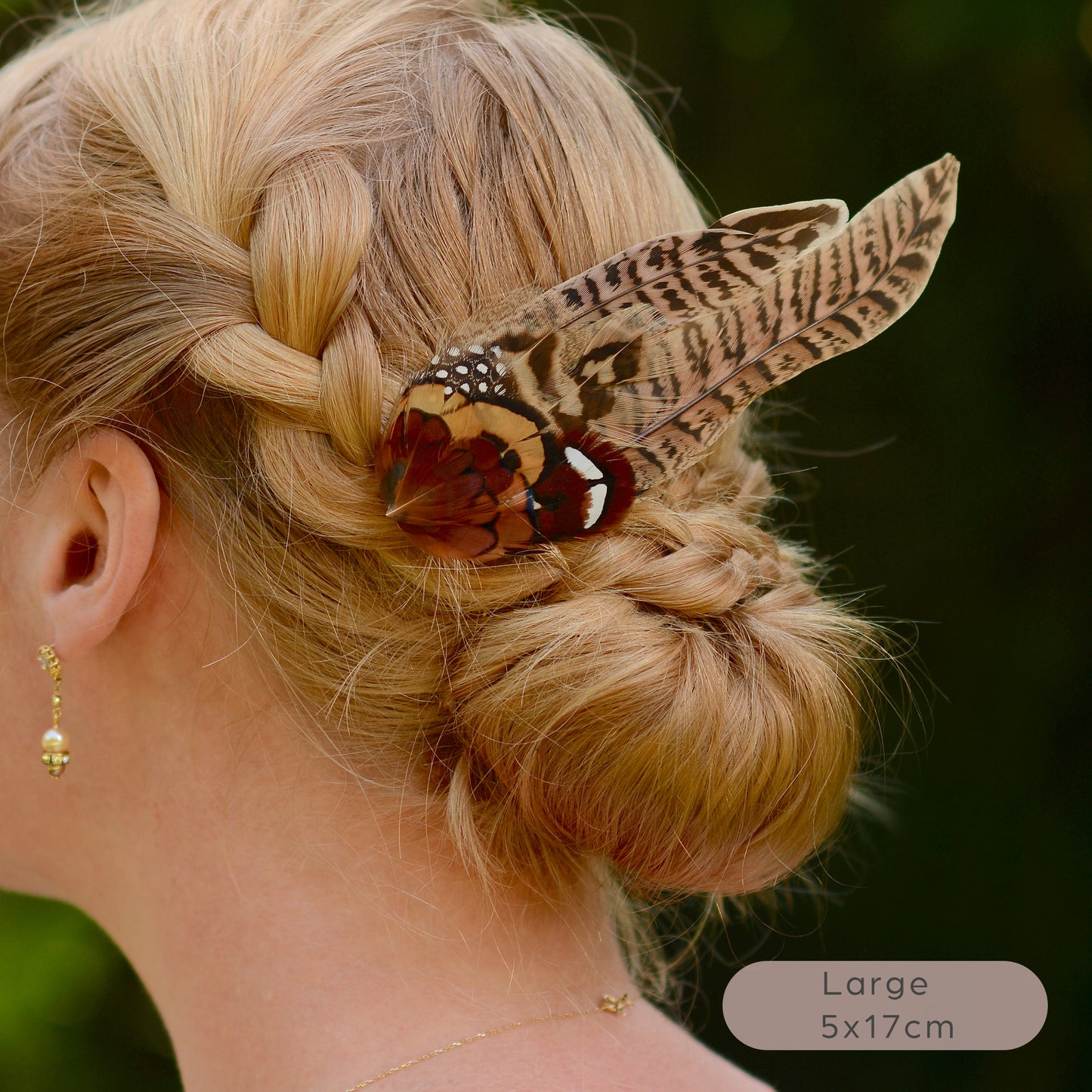Natural Pheasant Feather Hair Clips / Fascinator