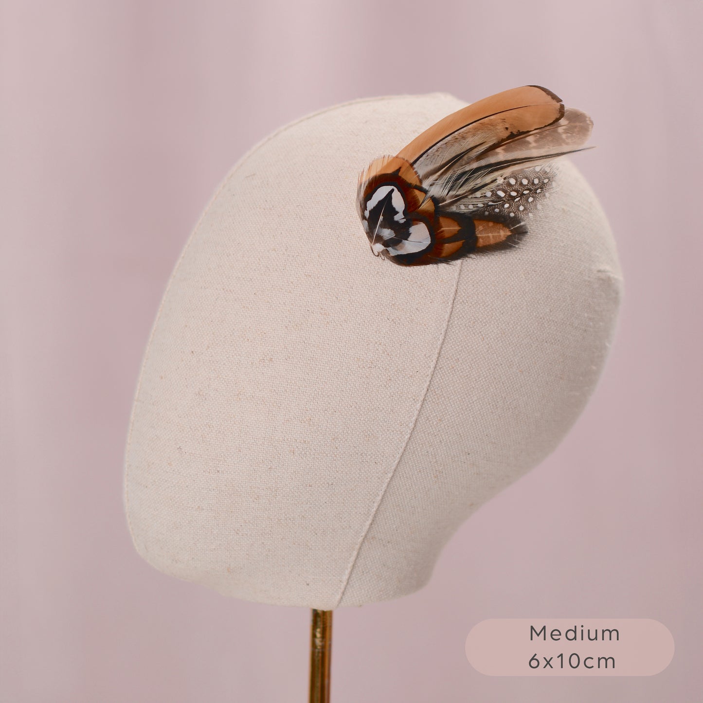 Natural Pheasant Feather Hair Clips / Fascinator