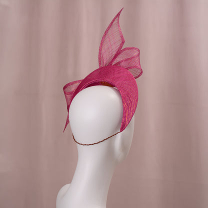 Pink and Gold Bow Headband Fascinator
