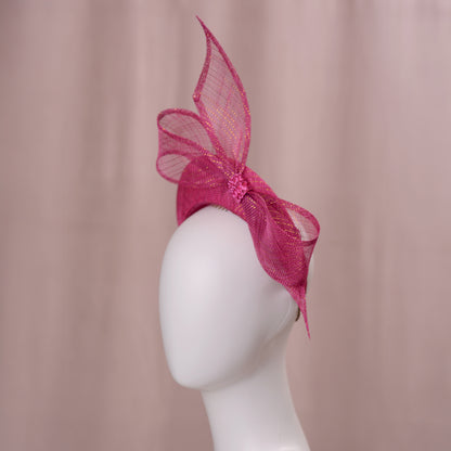 Pink and Gold Bow Headband Fascinator