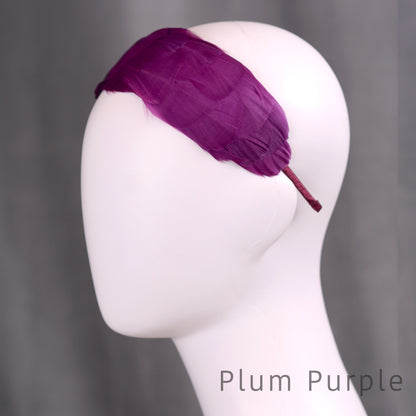 Soft Goose Feather Wide Headband