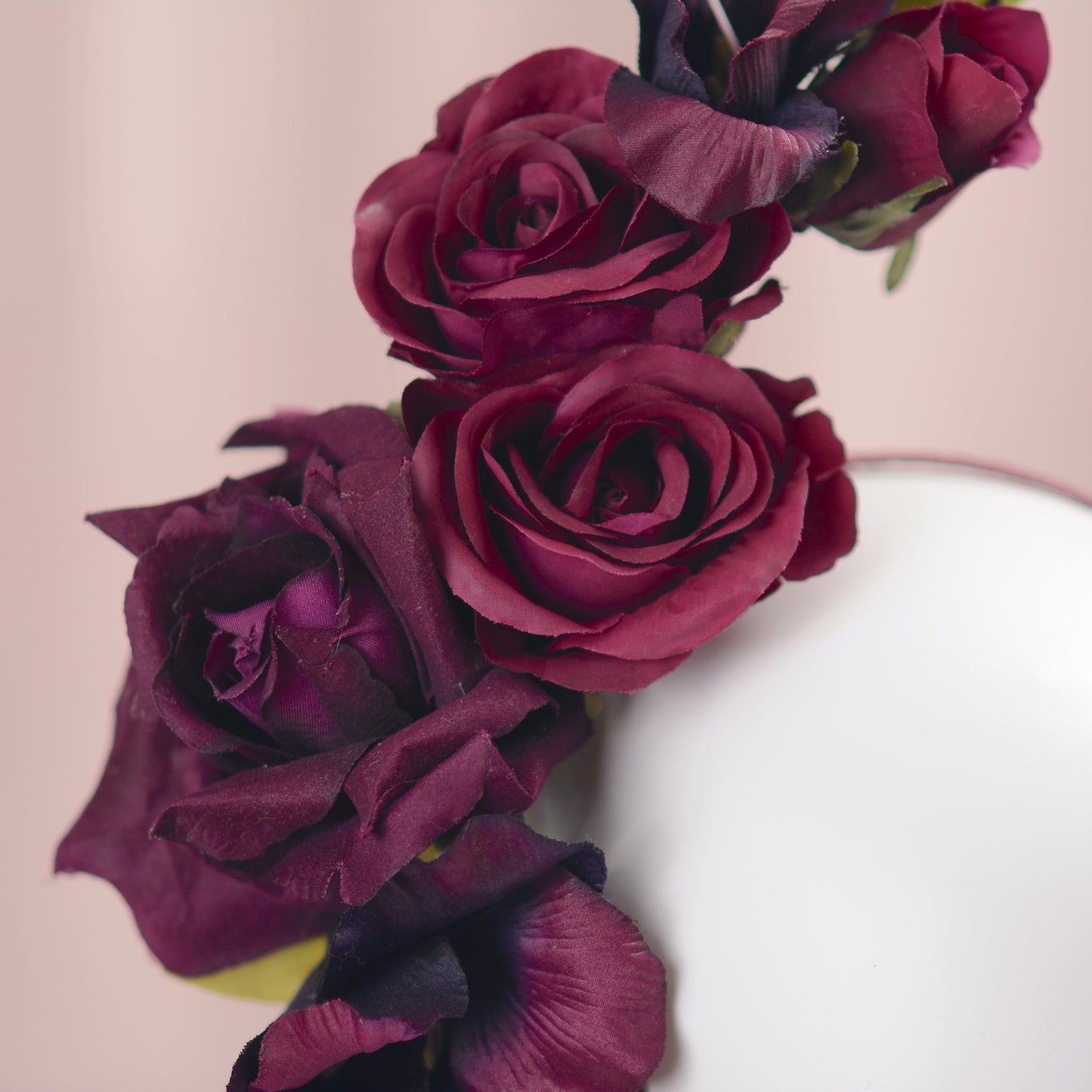 Sculptural Floating Plum Flower Headpiece