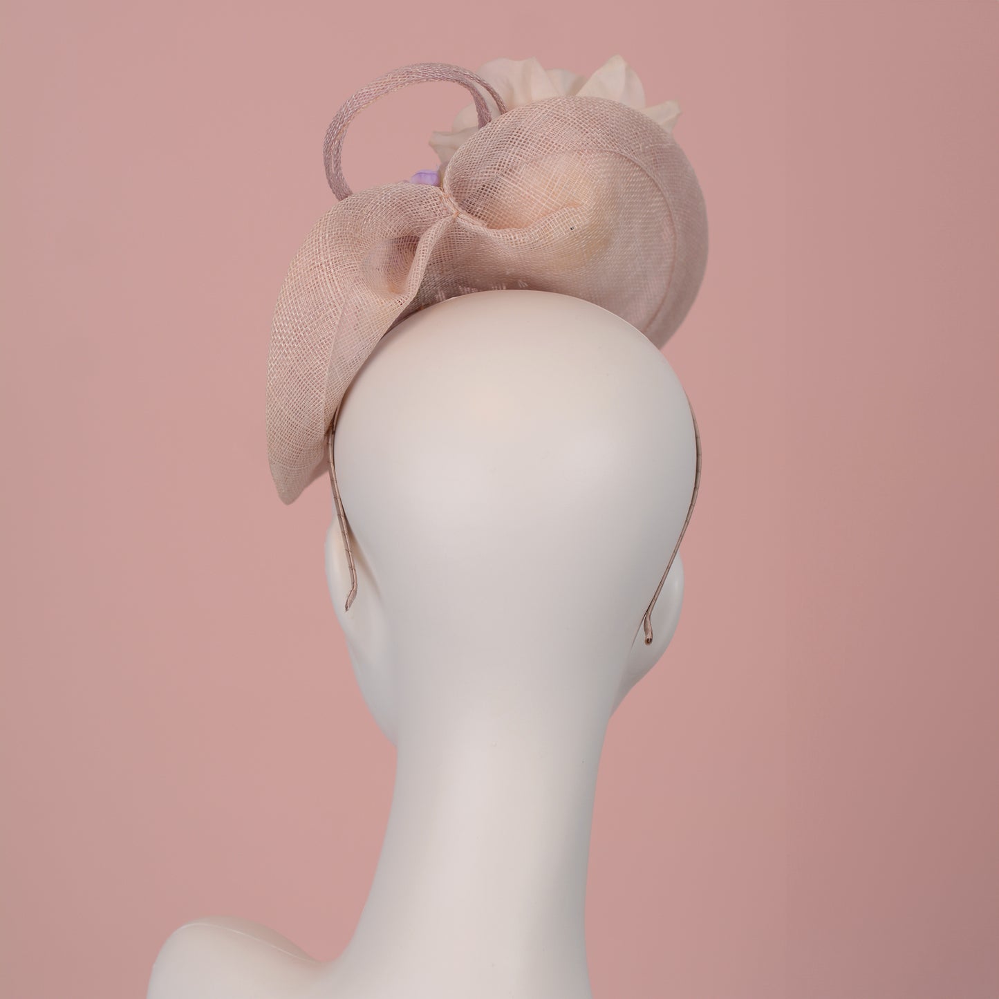 Floral Saucer Hatinator Pastel Blush Pink and Lilac