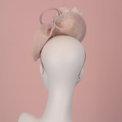 Floral Saucer Hatinator Pastel Blush Pink and Lilac