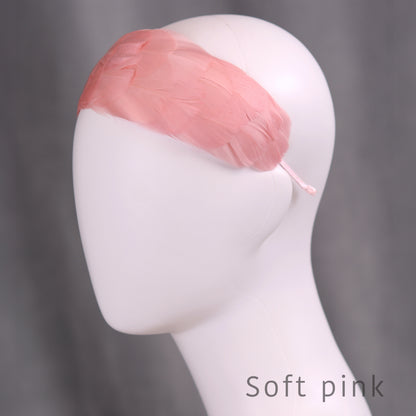 Soft Goose Feather Wide Headband