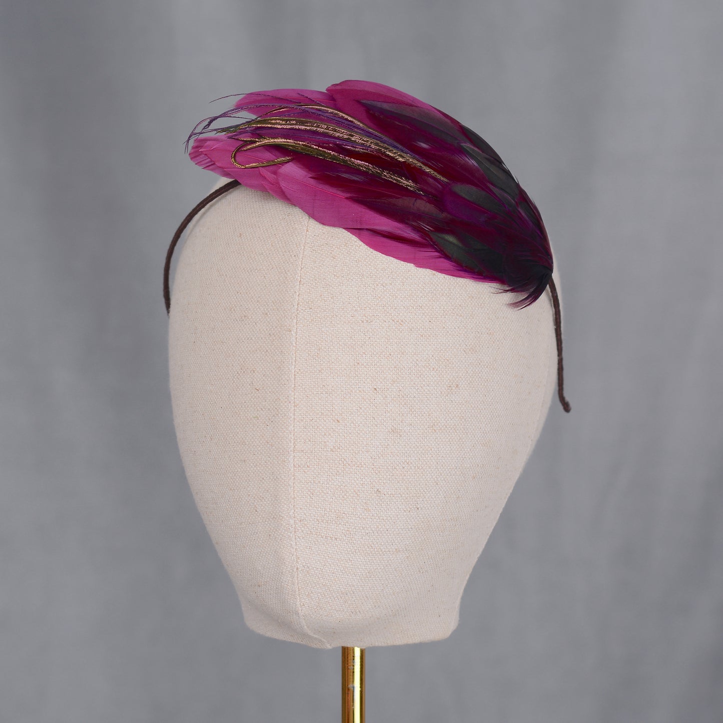 Ombre Purple Feather Headband No.001