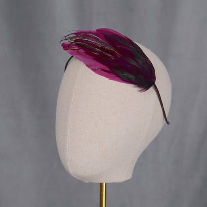 Ombre Purple Feather Headband No.001