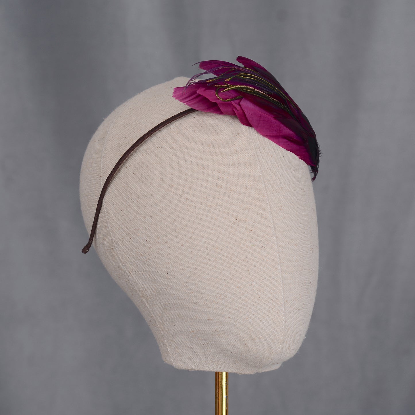 Ombre Purple Feather Headband No.001