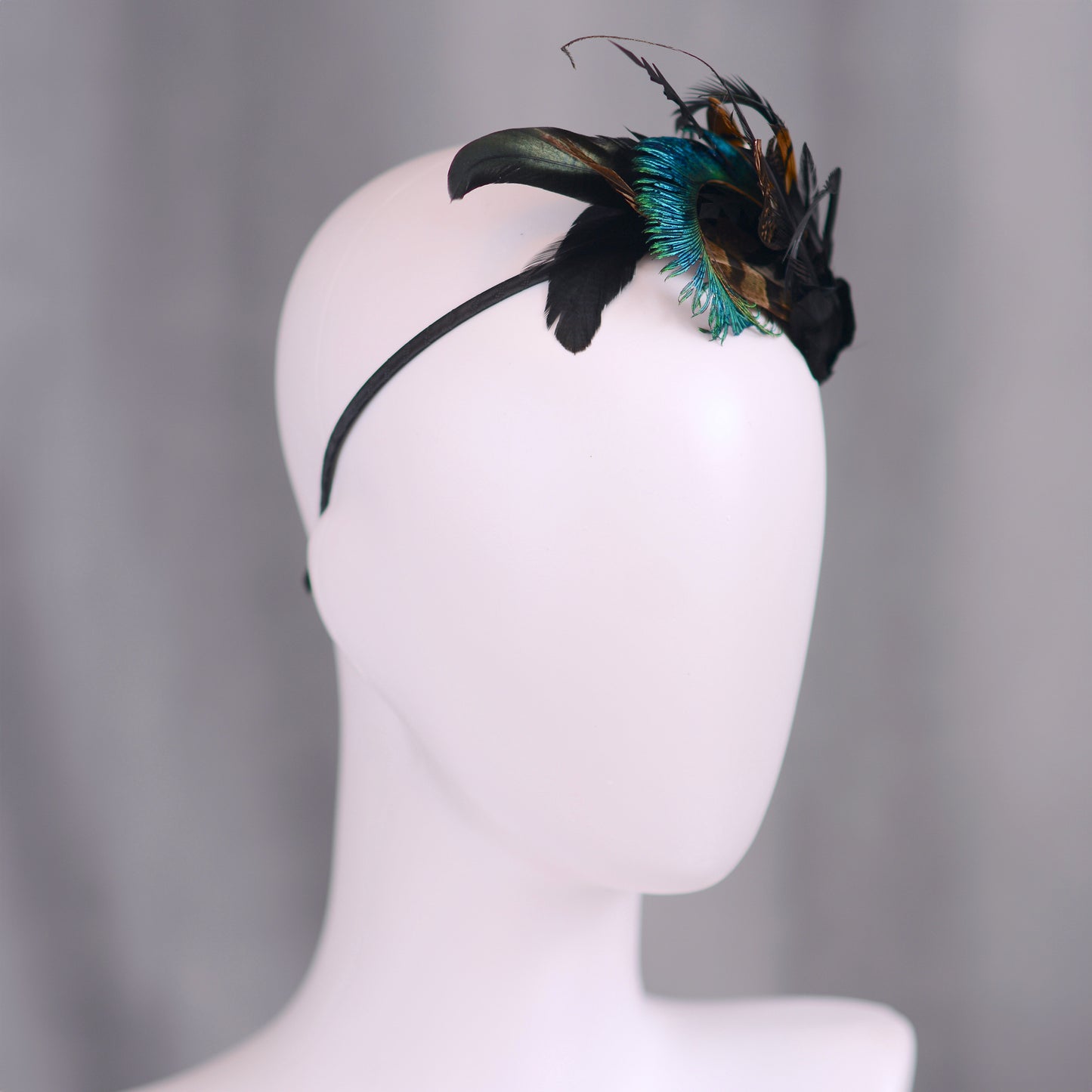 Pheasant Feather Headpiece No.021 - Feather  Headband Fascinator