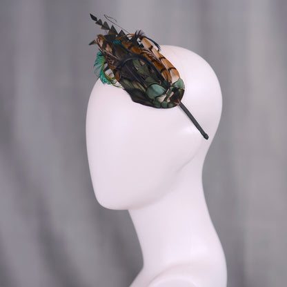 Pheasant Feather Headpiece No.021 - Feather  Headband Fascinator