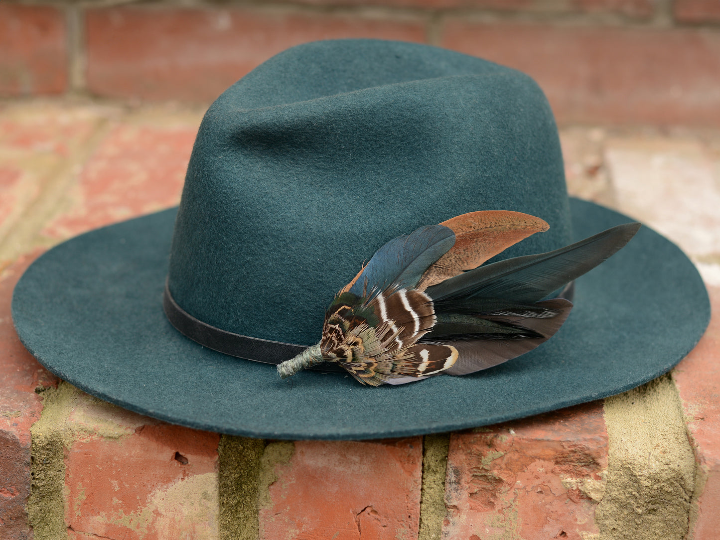 Pheasant Feather Brooch Hat Pin No.146