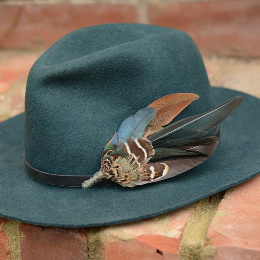 Pheasant Feather Brooch Hat Pin No.146