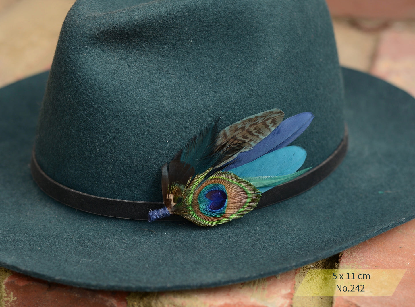 Teal, Green and Navy Peacock Feather Boutonnieres