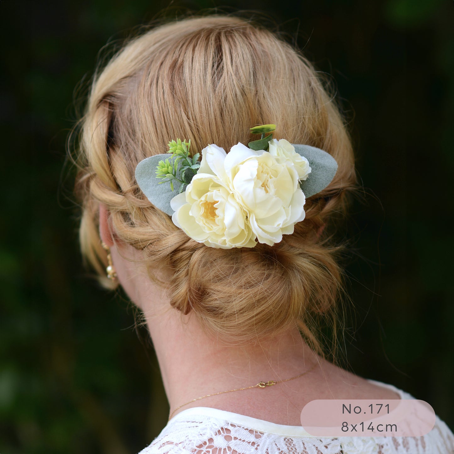 Ivory / Off White Flower Hair Clips